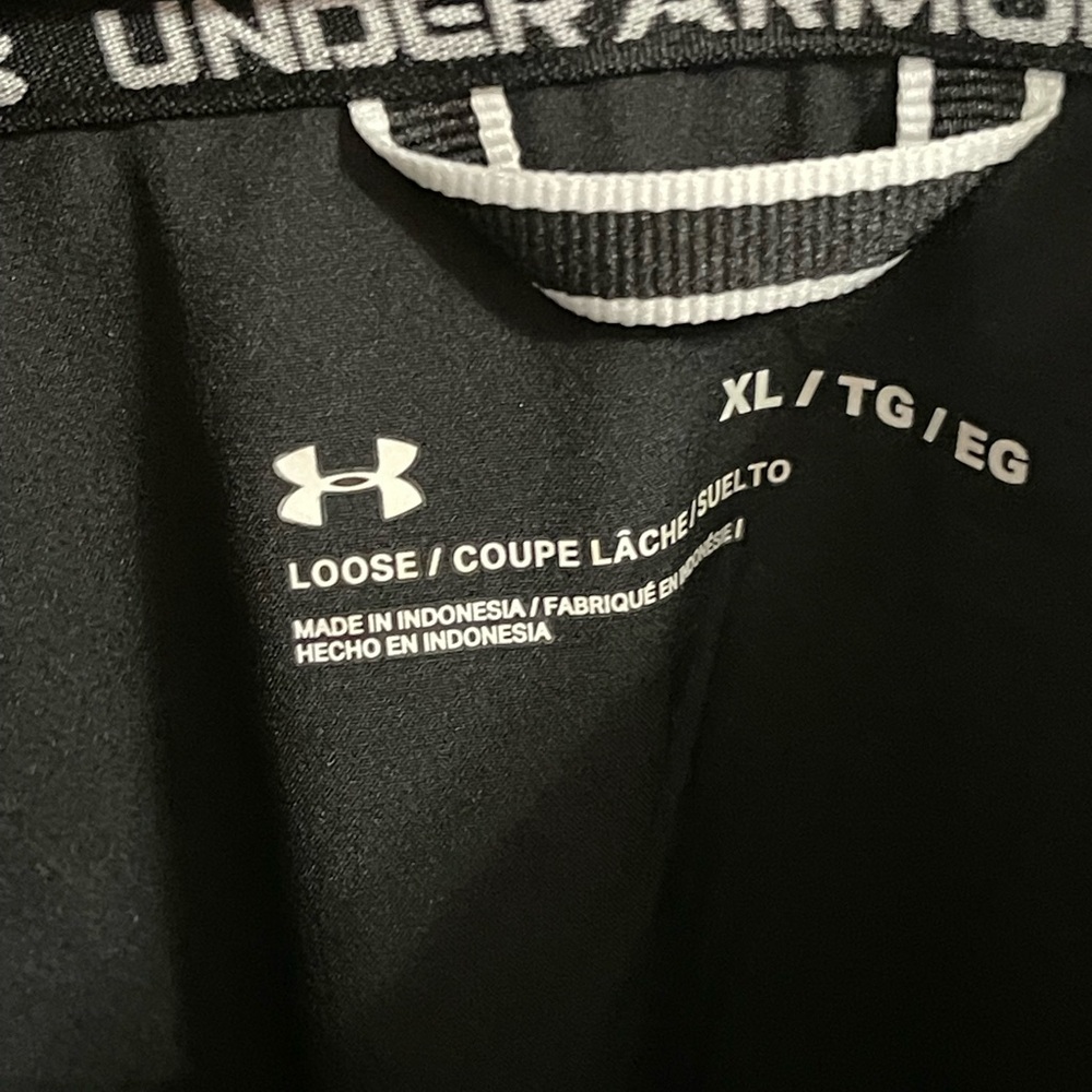 Under Armour Men’s Squad 3.0 Warmup Full-zip Black Loose Fit Jacket -NWT XL - Picture 2 of 4